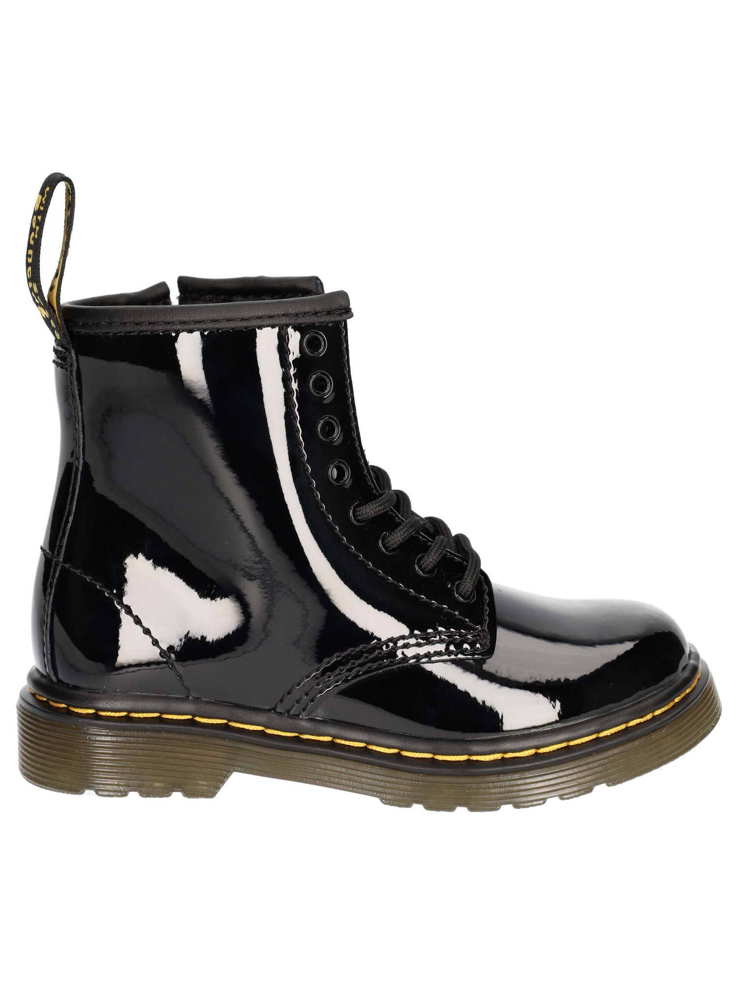 Anfibio Dr Martens 1460 T patent lamper primi passi bambina nero | Liviana  Calzature