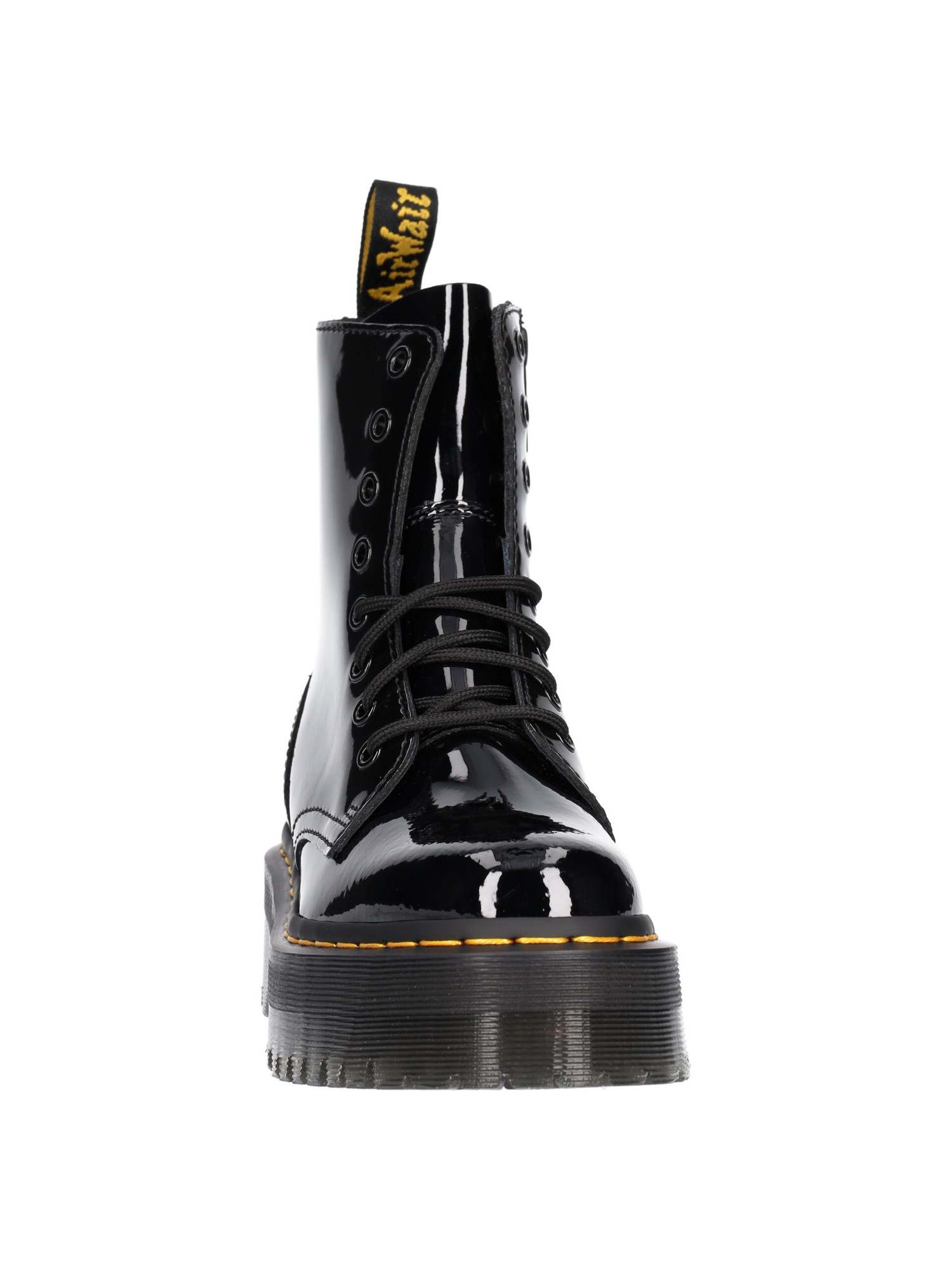 Anfibio Dr Martens Jadon patent lamper da donna nero | Liviana Calzature