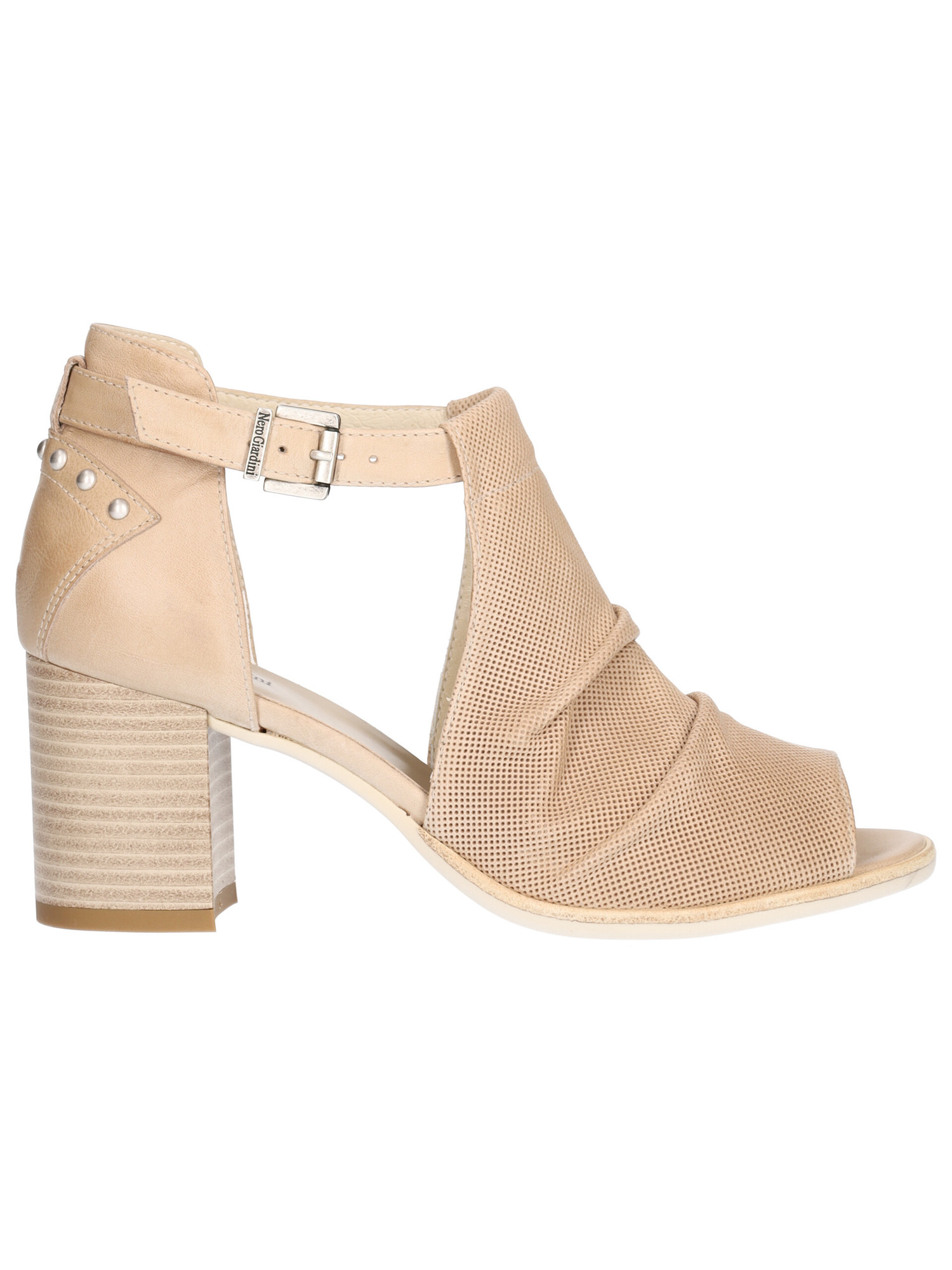 Tronchetto taco largo Nero Giardini da donna beige | Liviana Calzature