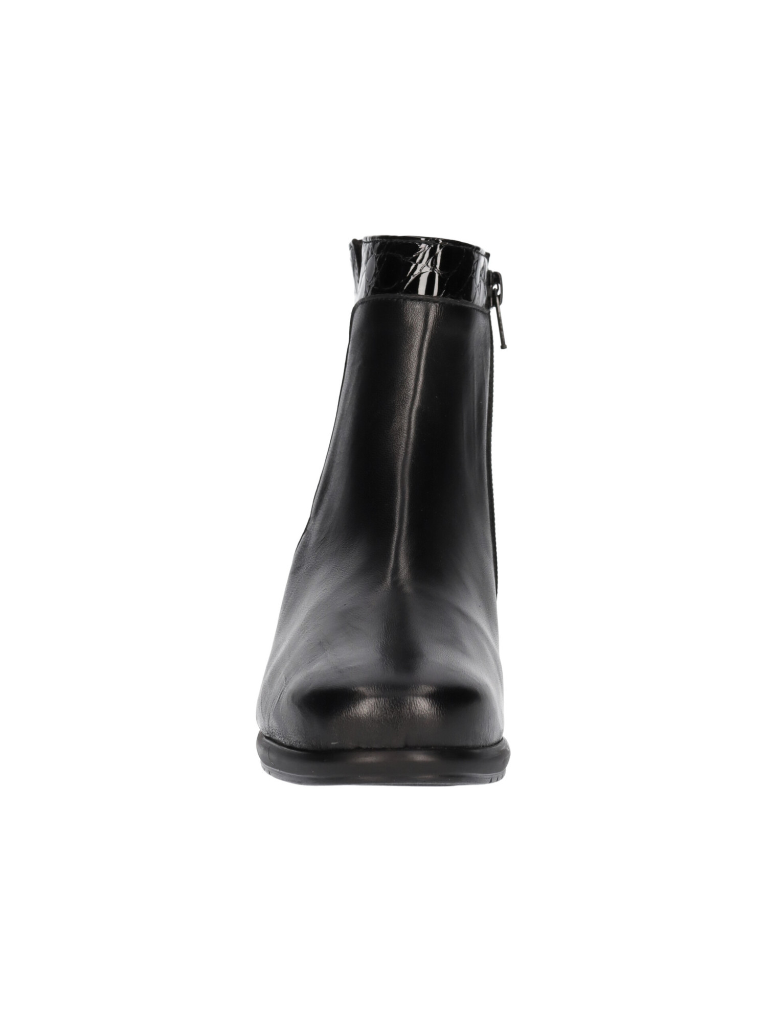 Stivaletto zeppa bassa Confort da donna nero Liviana Calzature
