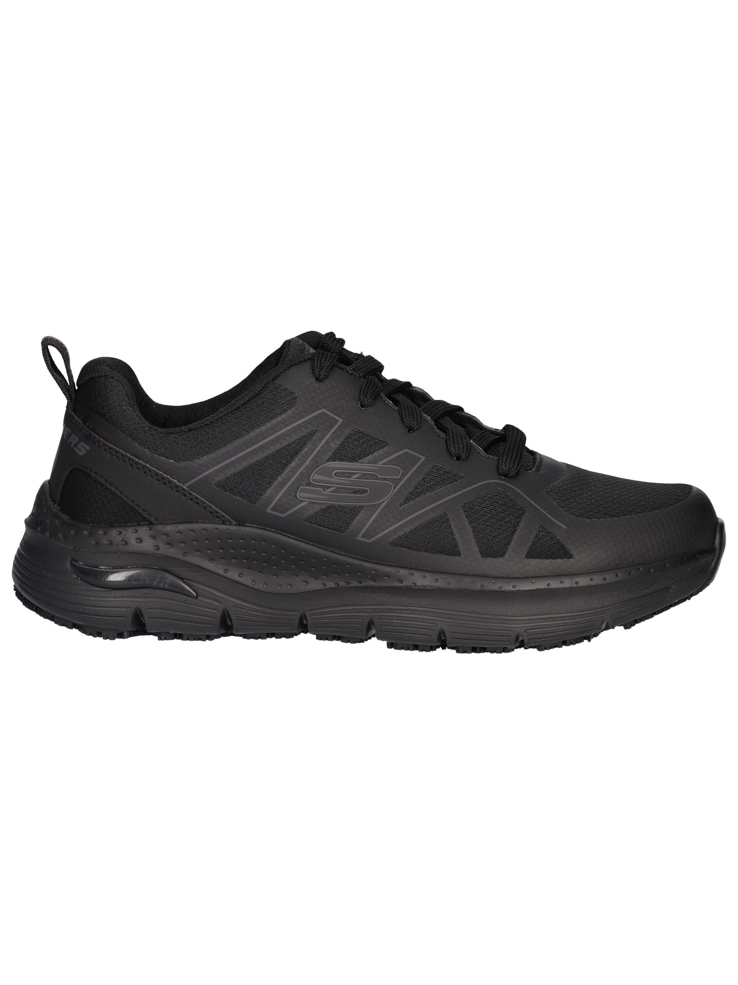 scarpa-da-lavoro-skechers-archfit-da-uomo-nera