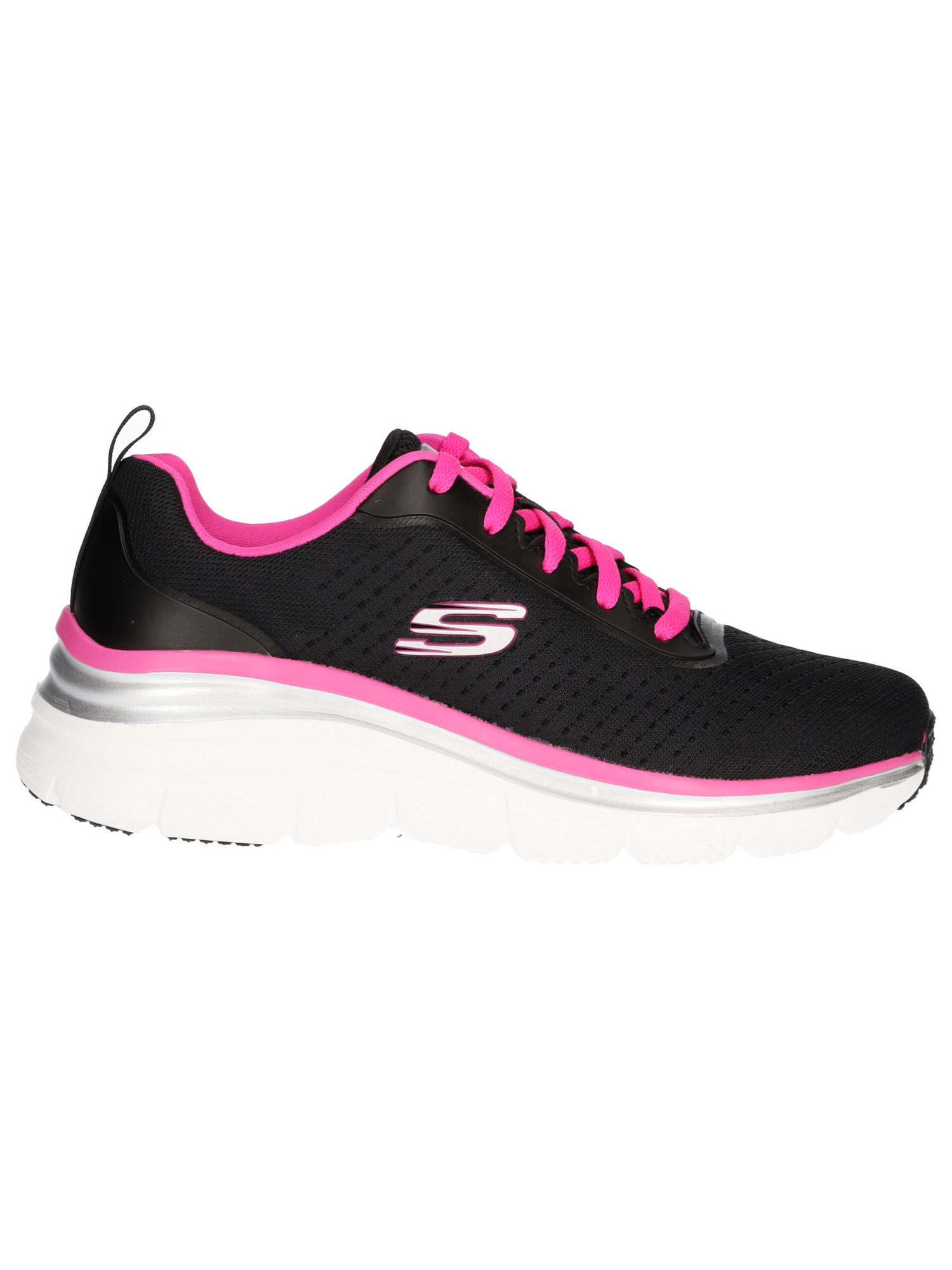 sneaker-con-zeppa-skechers-lite-weight-da-donna-nera-4ad93d