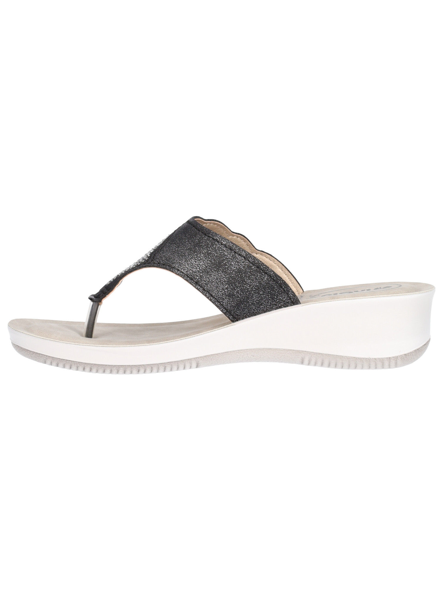 Infradito zeppa bassa Inblu da donna nera Liviana Calzature