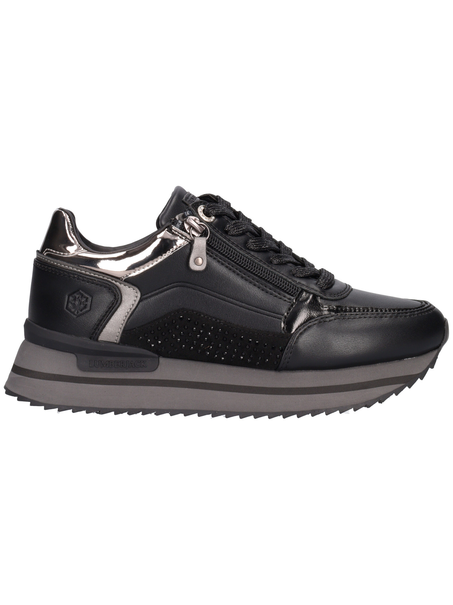 Sneaker Lumberjack Cecilia da donna nera