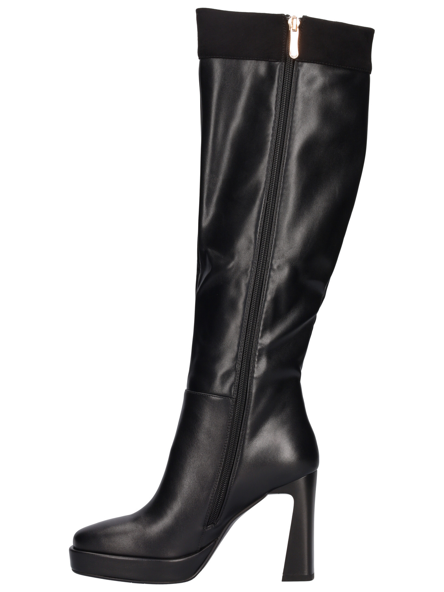 Stivale con tacco fino Nero Giardini da donna rame metal | Liviana