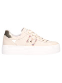 sneaker platform nero giardini da donna beige