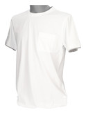 t-shirt a maniche corte geox pocket da uomo bianca