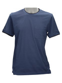 t-shirt a maniche corte geox pocket da uomo blu