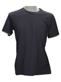 t-shirt a maniche corte geox pocket da uomo blu scuro