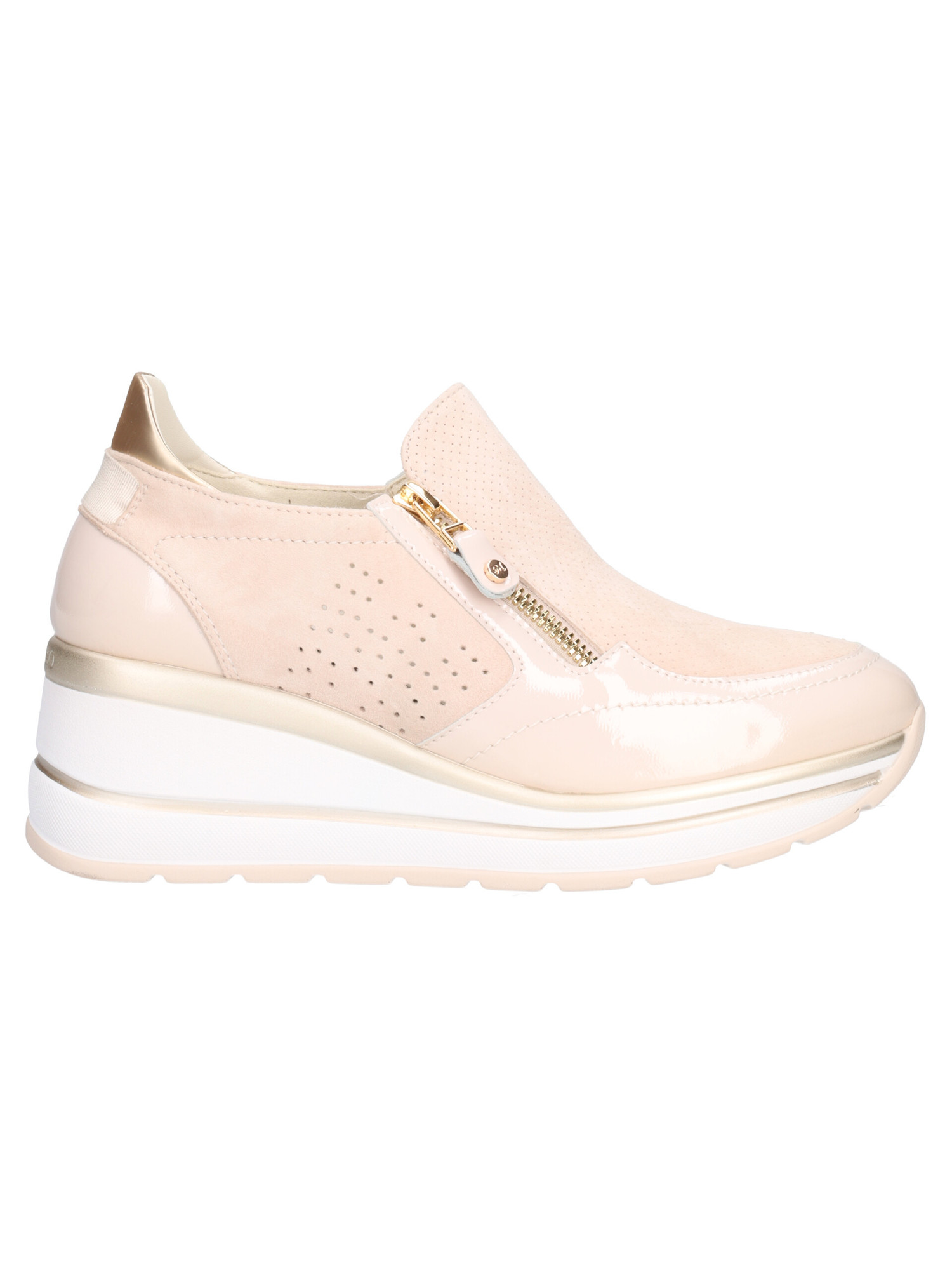 Scarpa senza lacci con zeppa Melluso da donna beige Liviana Calzature