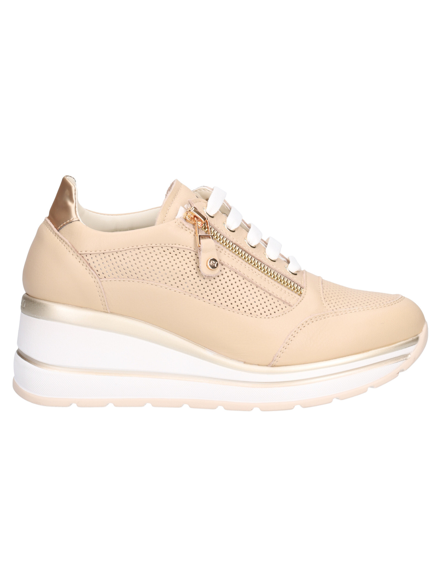 scarpa-casual-con-zeppa-melluso-da-donna-beige