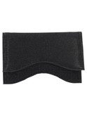 pochette elegante melluso da donna nera glitter