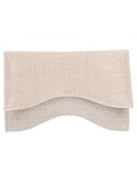pochette elegante melluso da donna platino glitter