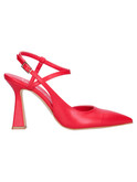 scarpa con tacco liviana da donna rossa