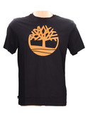 t-shirt a maniche corte timberland da uomo nera