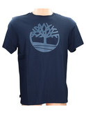 t-shirt a maniche corte timberland da uomo blu