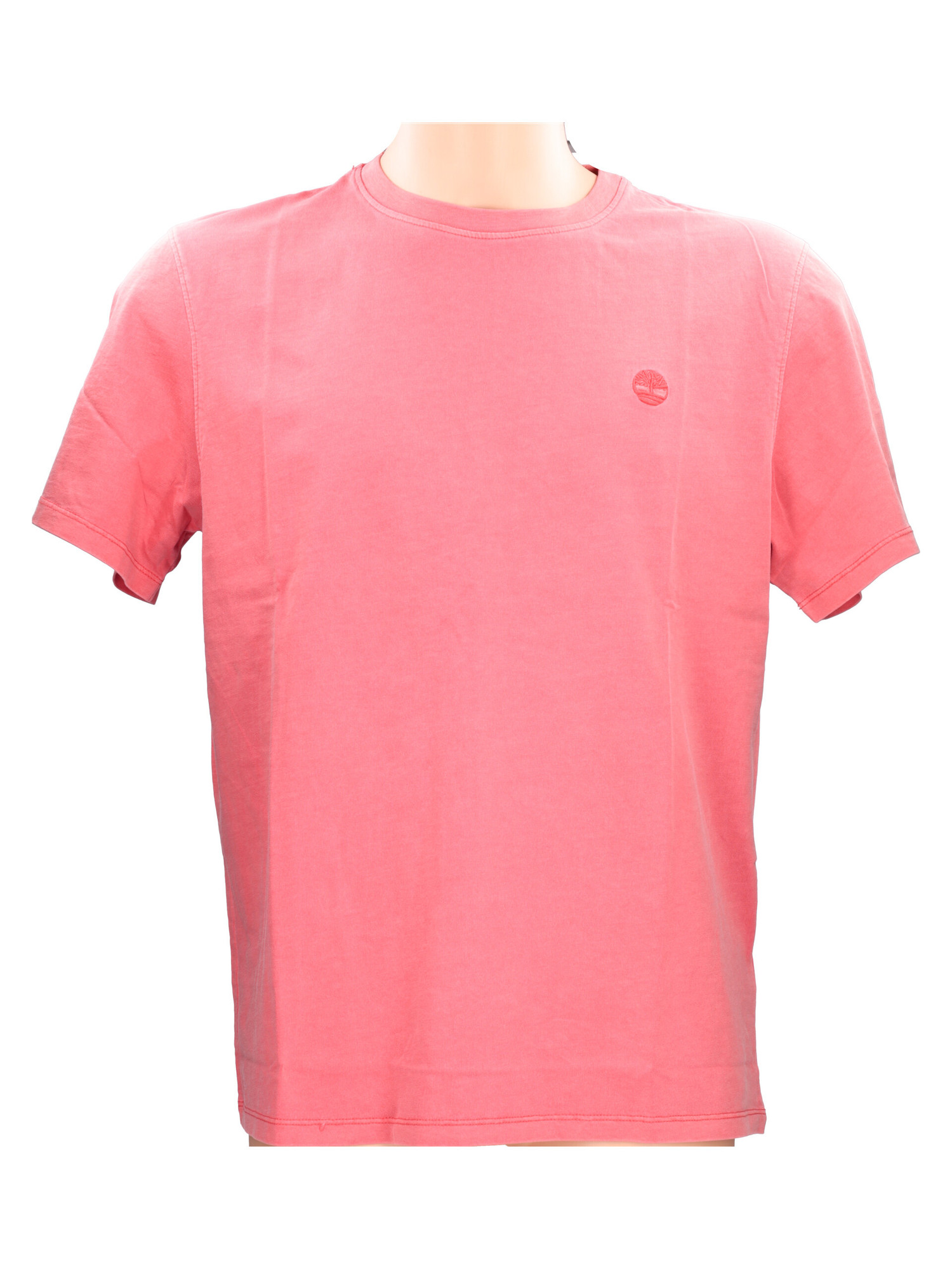 t-shirt-a-maniche-corte-timberland-da-uomo-rosso-chiaro