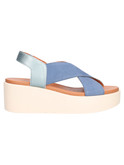 sandalo con zeppa geox xand da donna blu