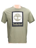 t-shirt a maniche corte timberland da uomo verde