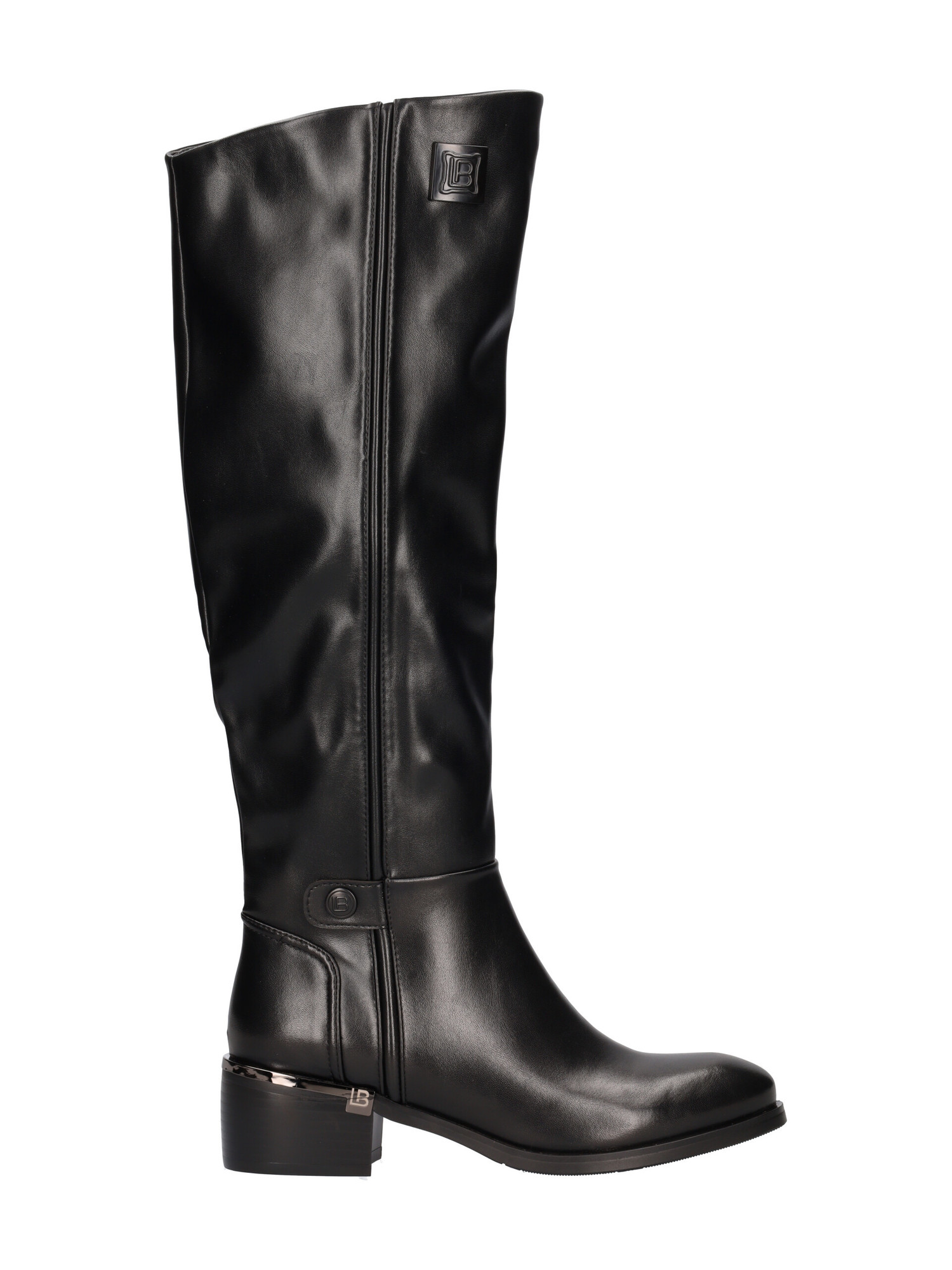stivale-con-tacco-basso-laura-biagiotti-da-donna-nero