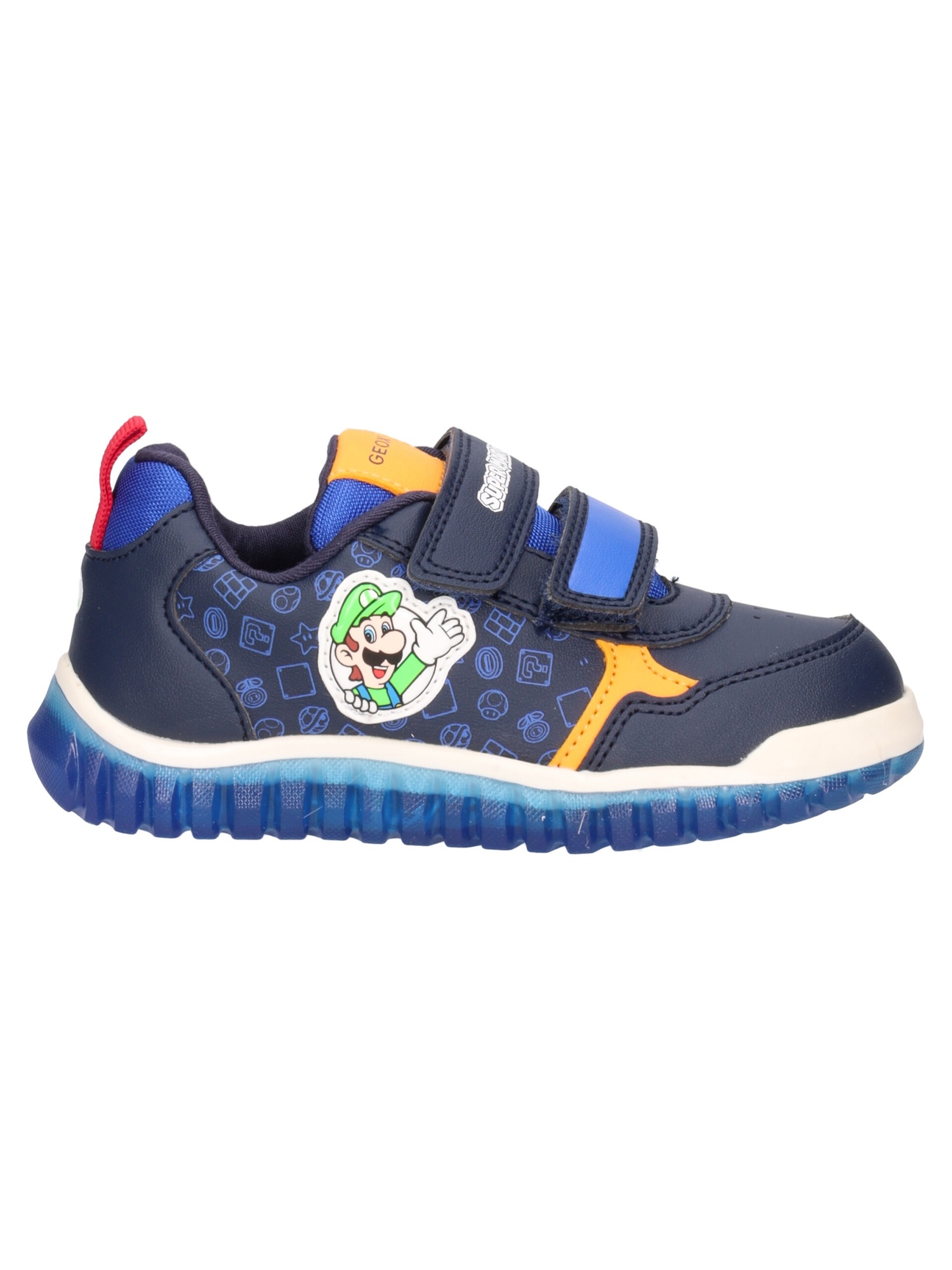 Sneaker Supermario by Geox primi passi bambino blu Liviana Calzature