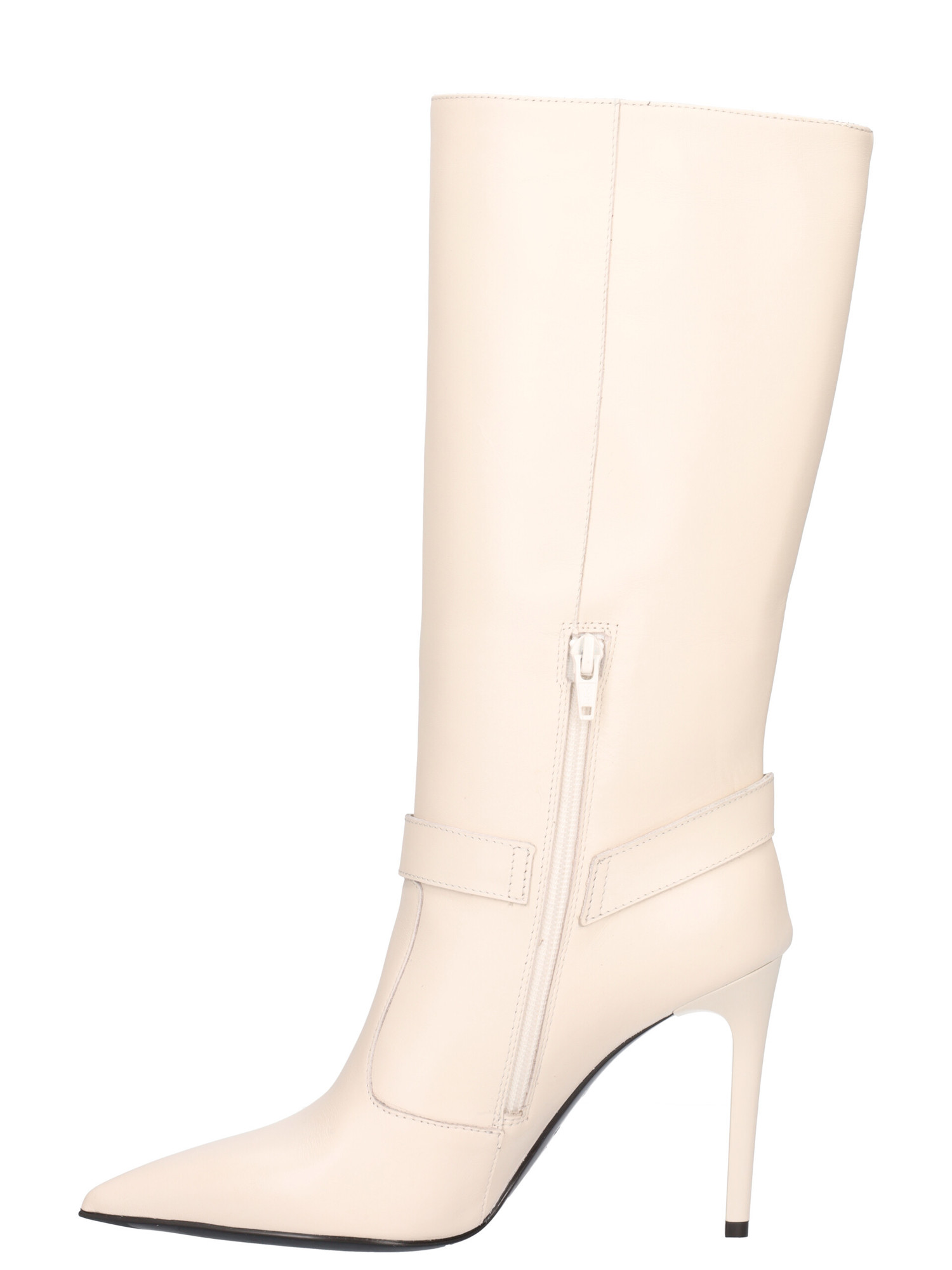 stivale-con-tacco-fino-nero-giardini-da-donna-avorio
