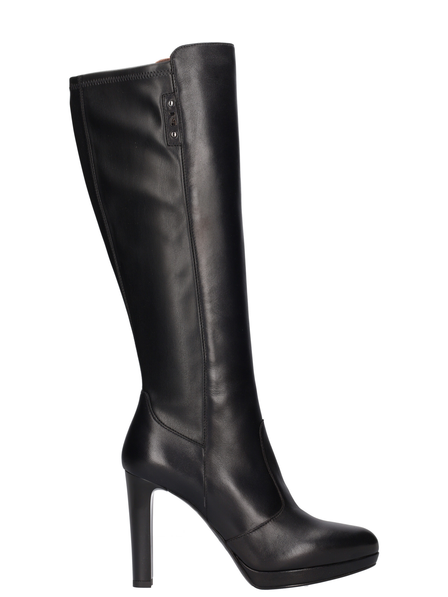 Stivaletti con tacco nero giardini hotsell