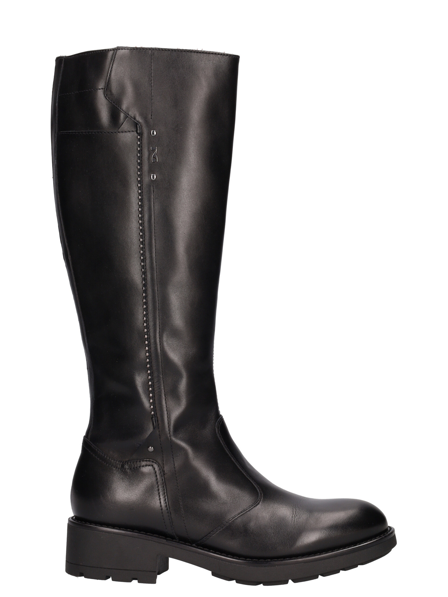 stivale-con-tacco-basso-nero-giardini-da-donna-nero-bc81e1