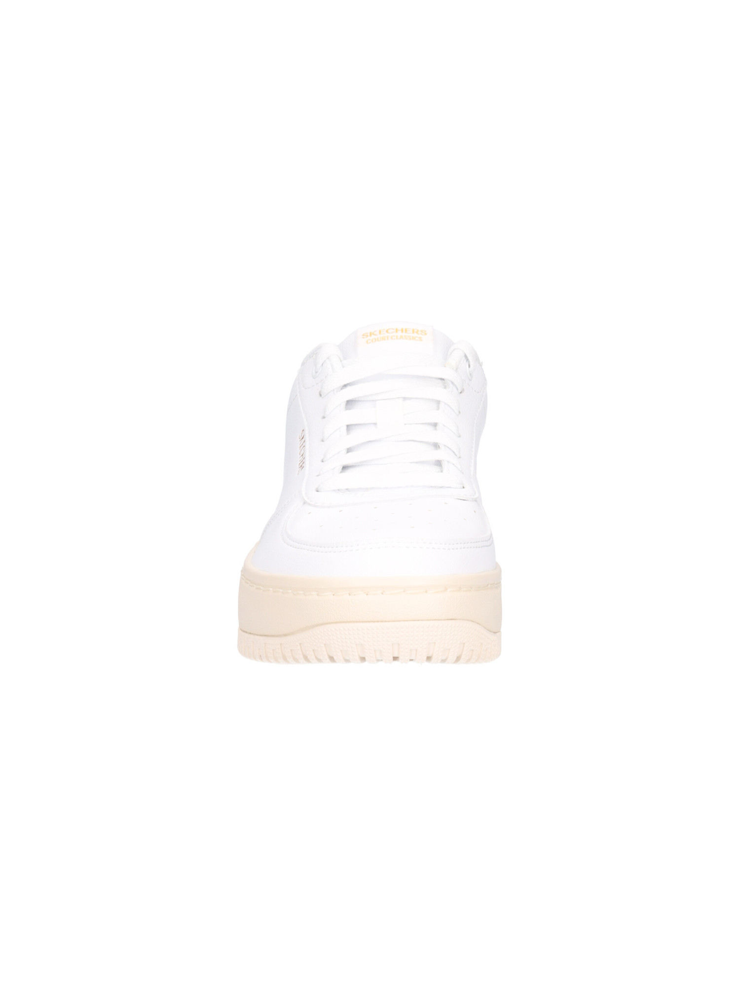sneaker-platform-skechers-court-da-donna-bianca