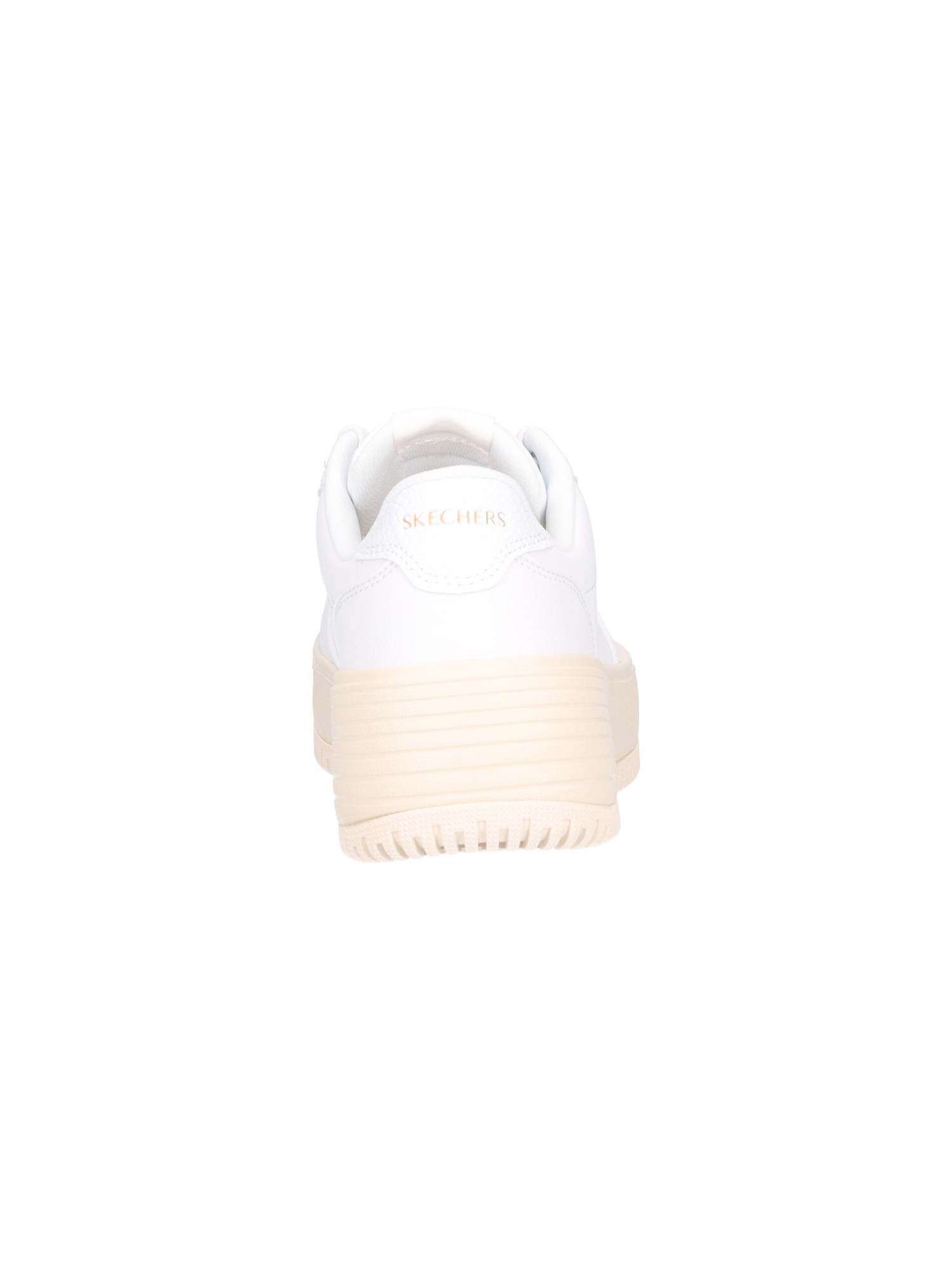 sneaker-platform-skechers-court-da-donna-bianca