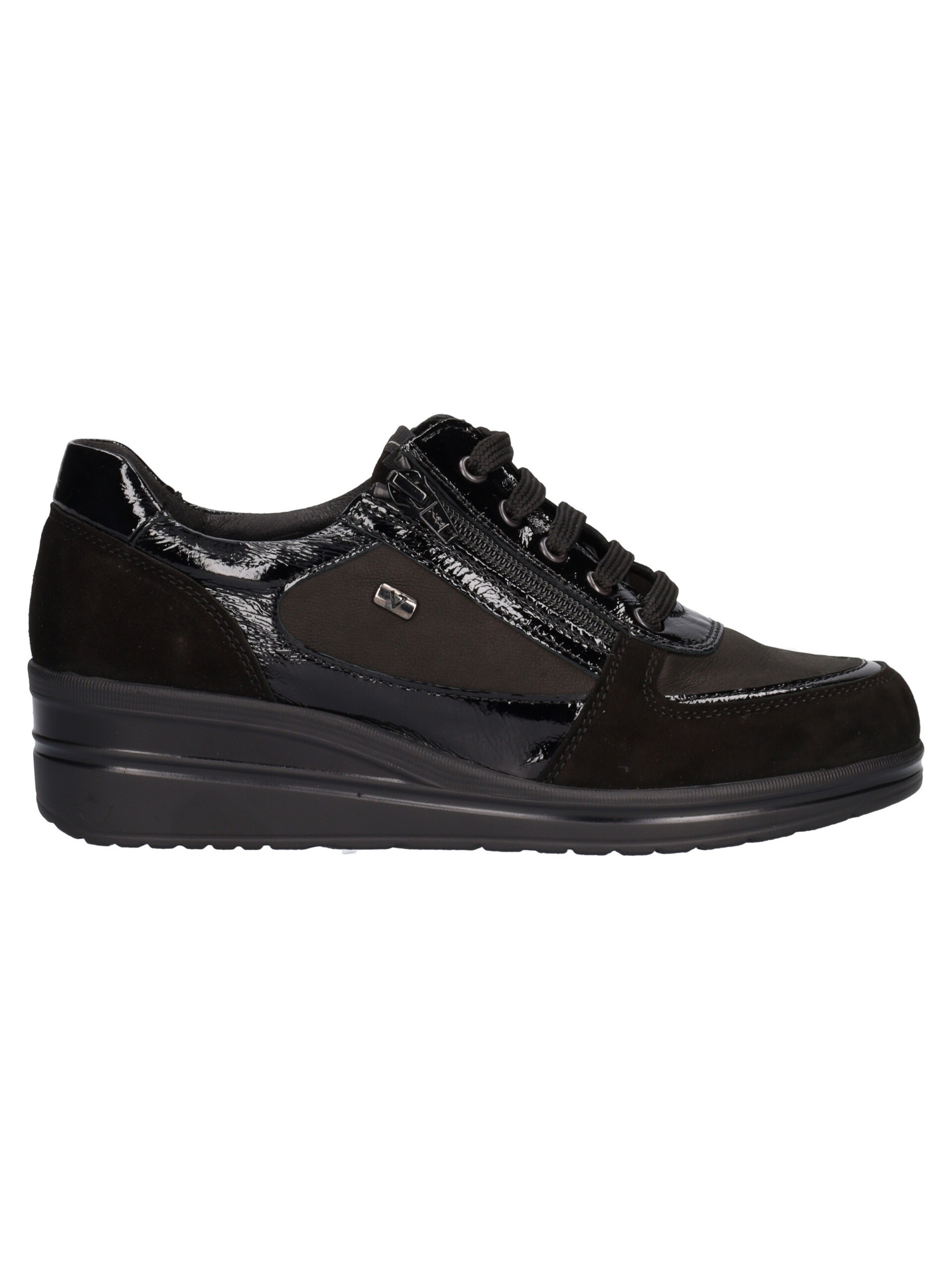 scarpa-casual-con-zeppa-valleverde-da-donna-nera-70a2d5