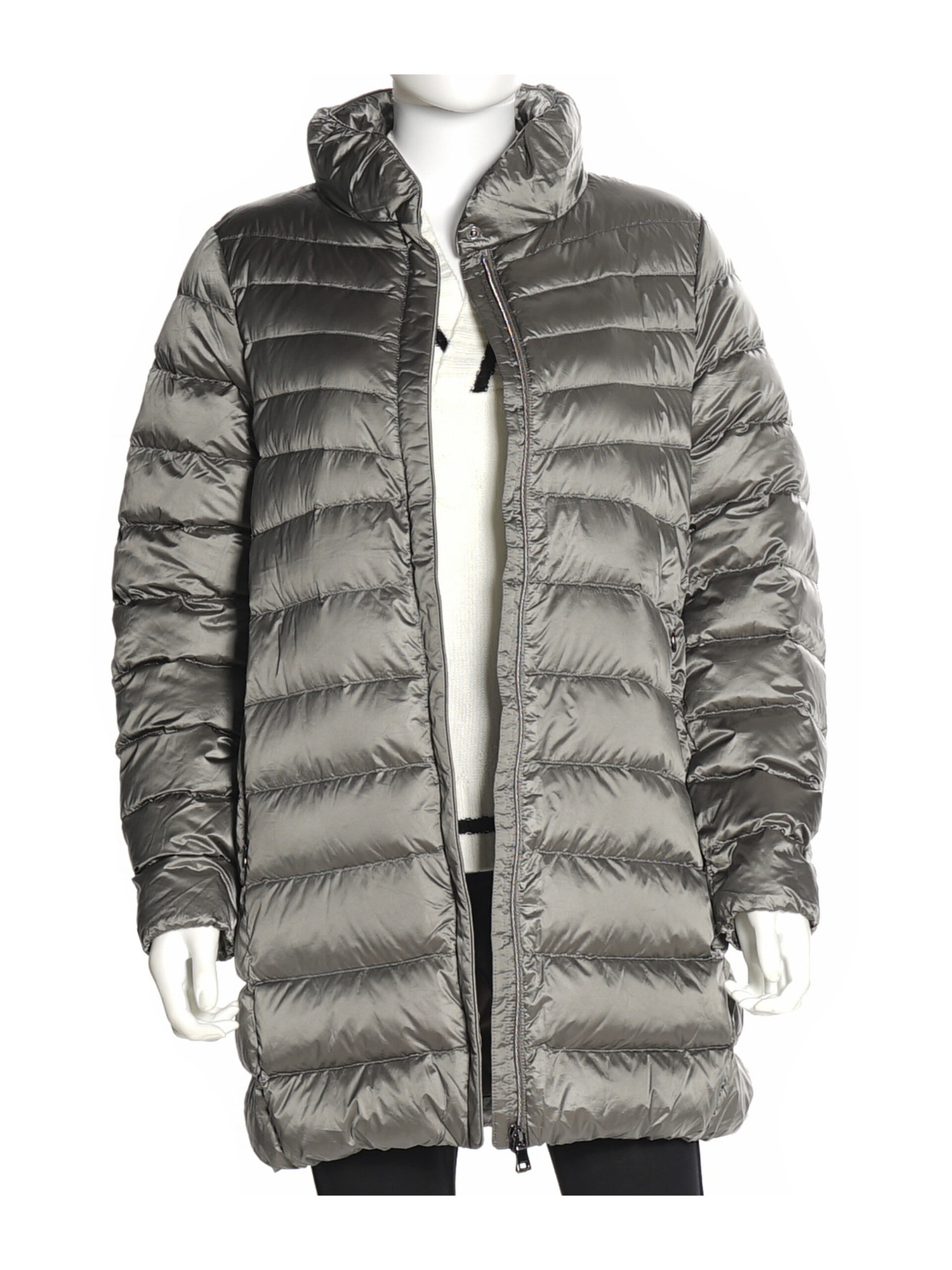 Piumino lungo Geox Jaysen da donna grigio Liviana Calzature