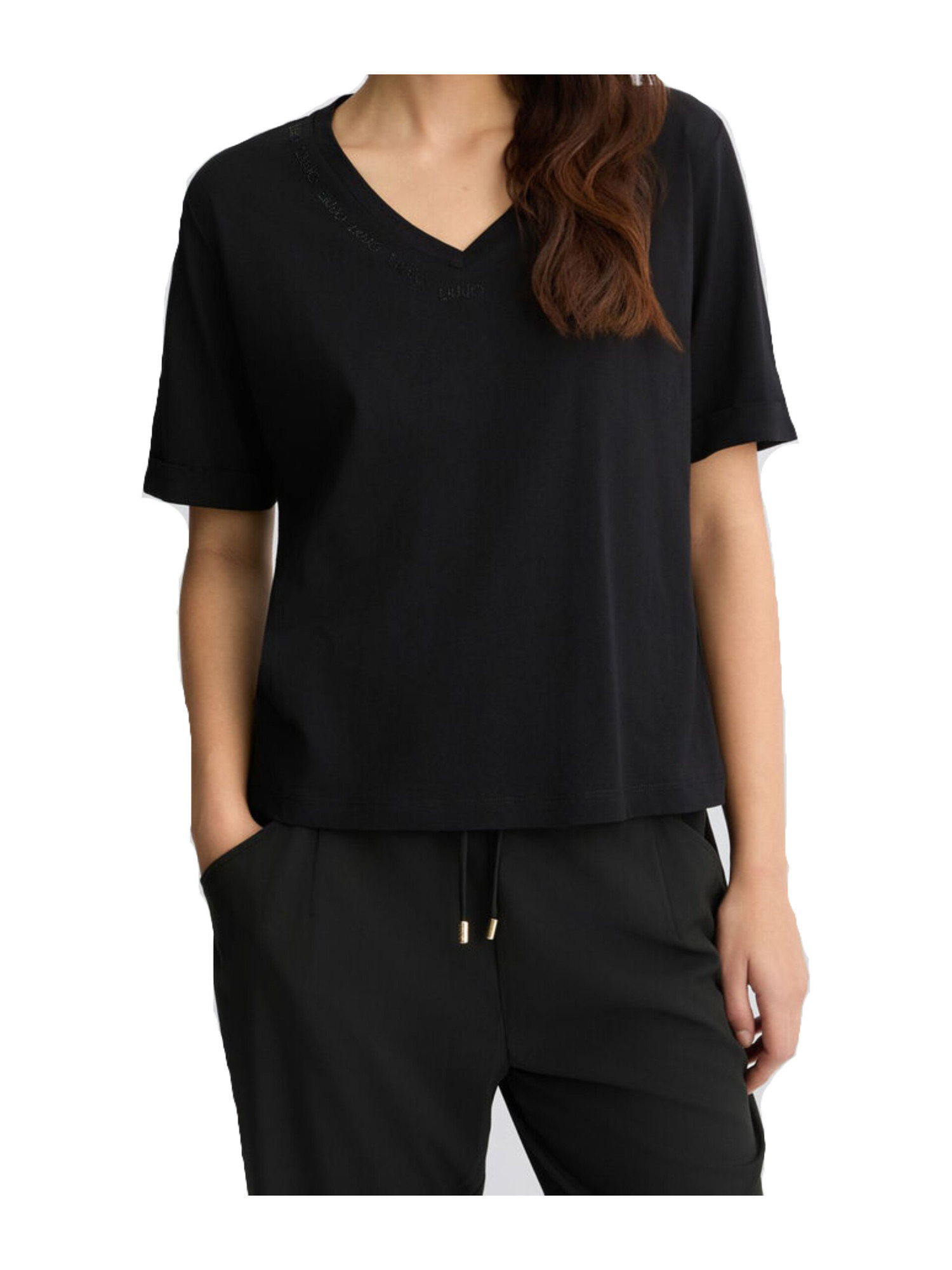 t-shirt-a-maniche-corte-liu-jo-da-donna-nera-3f8aef