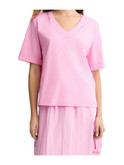 t-shirt a maniche corte liu jo da donna rosa