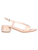sandalo con tacco basso albano da donna nude