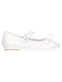 ballerina asso da bambina bianco perla glitter