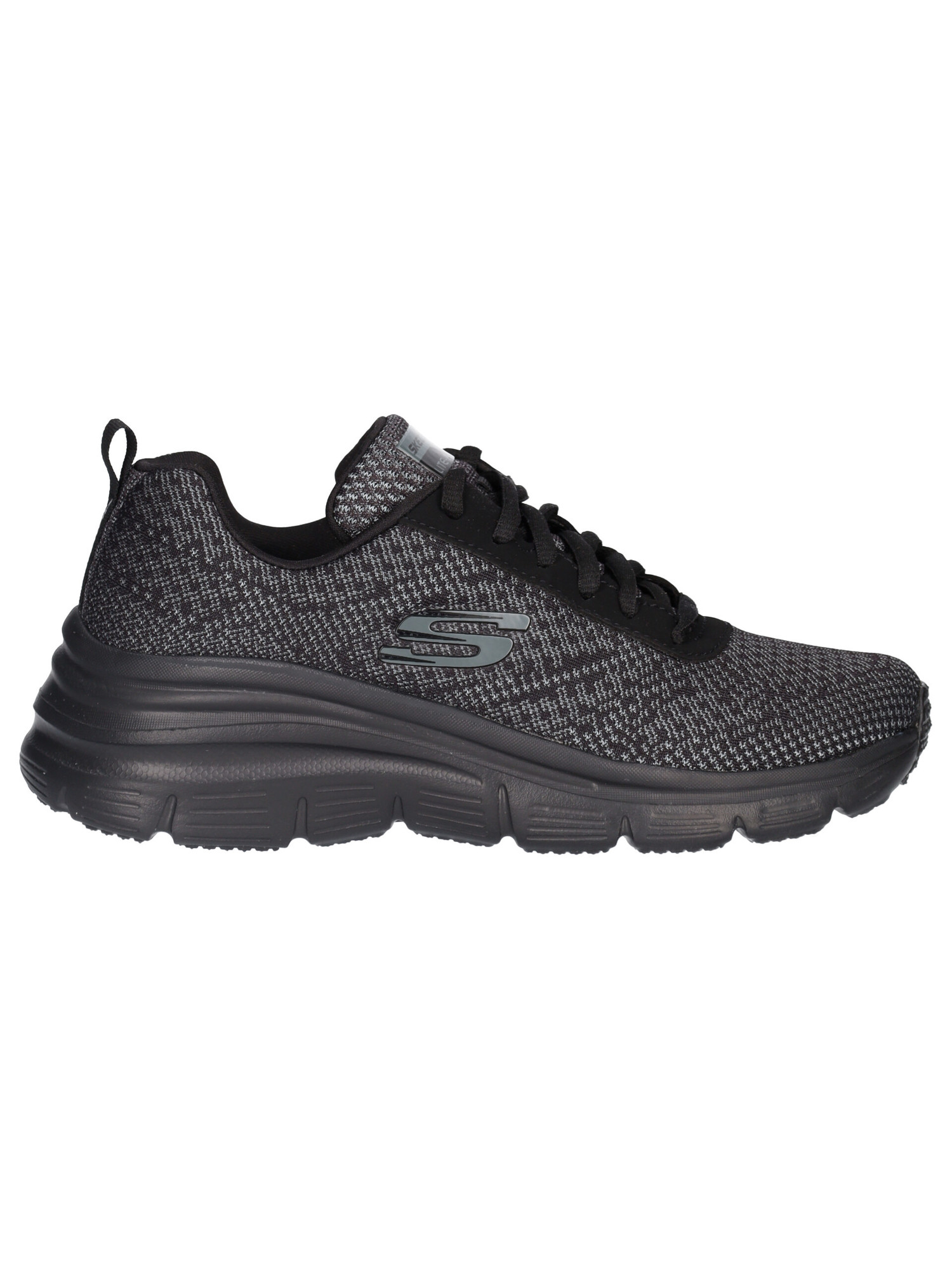 sneaker-con-zeppa-skechers-lite-weight-da-donna-nera-d754ee