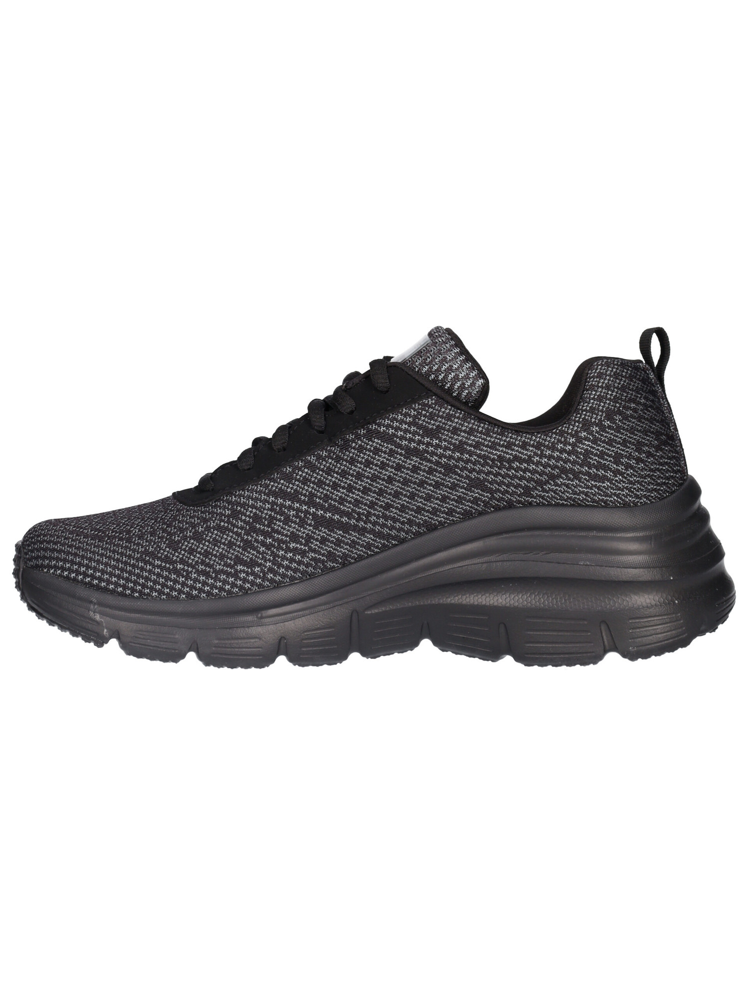sneaker-con-zeppa-skechers-lite-weight-da-donna-nera-d754ee