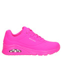 sneaker skechers uno da donna fucsia fluo
