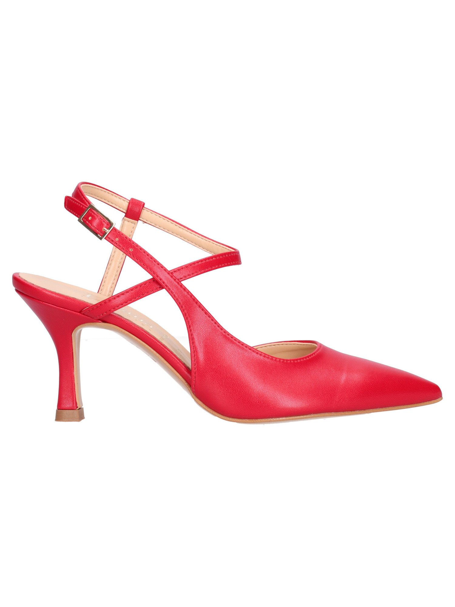 scarpa-con-tacco-fino-liviana-da-donna-rossa