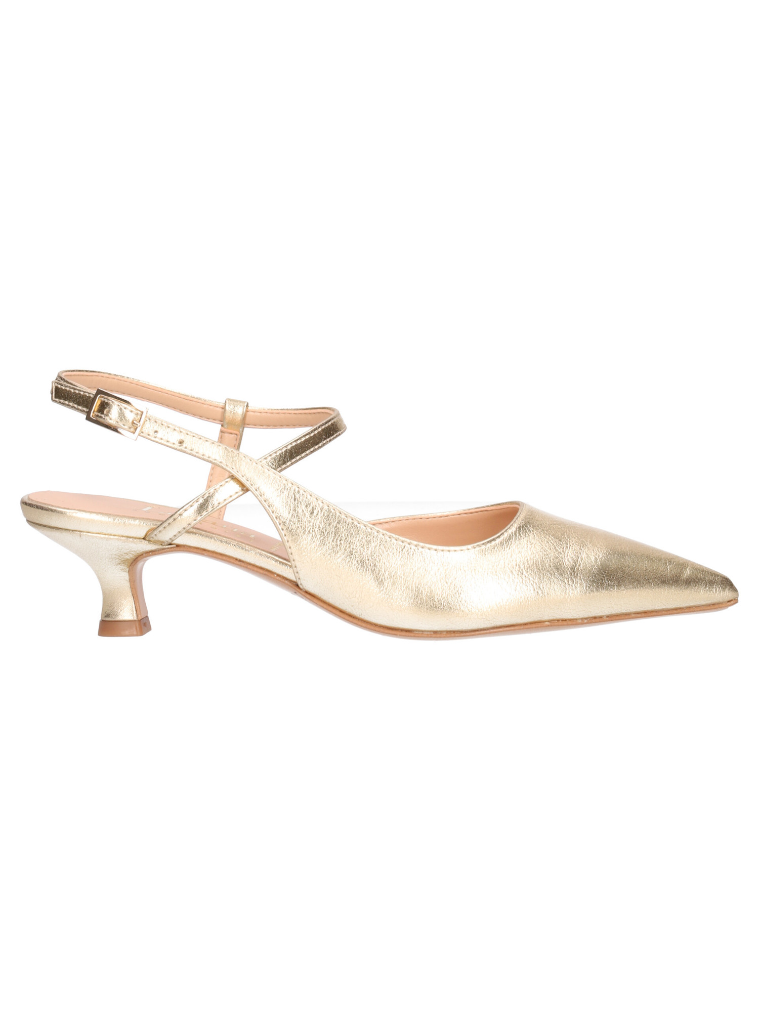 scarpa-con-tacco-basso-liviana-da-donna-laminata-platino