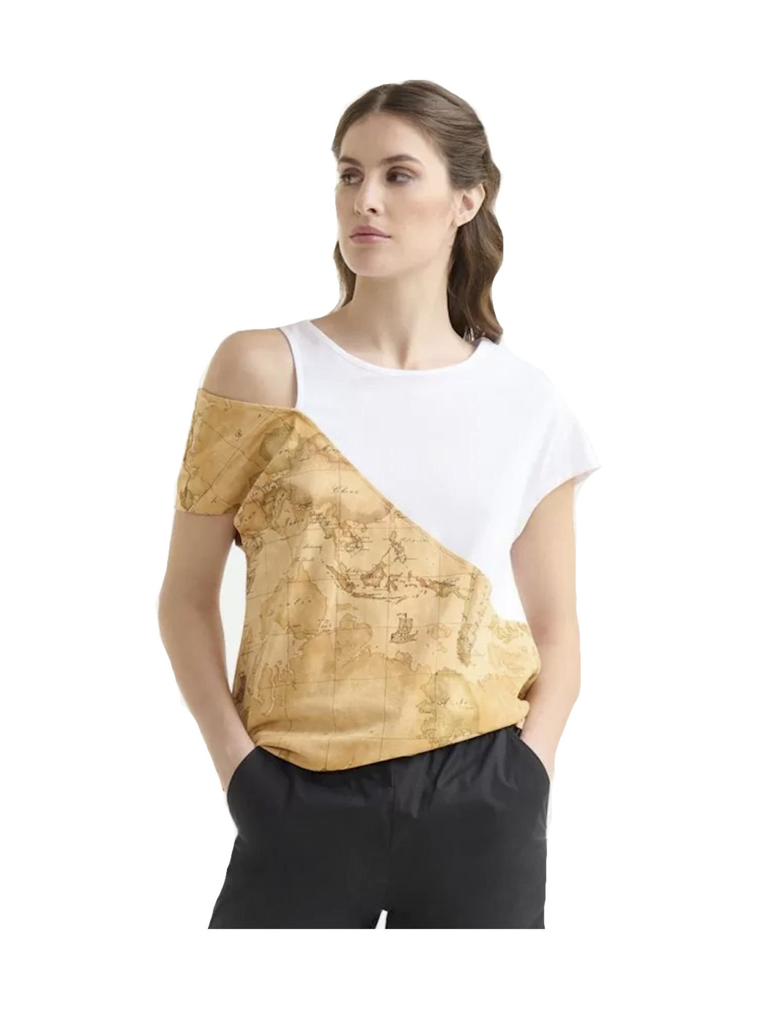 t-shirt-a-maniche-corte-alviero-martini-1a-classe-destination-da-donna-bianca