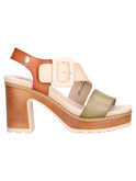 sandalo con tacco largo refresh vegan da donna multicolor
