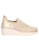 scarpa slip on con zeppa valleverde da donna oro