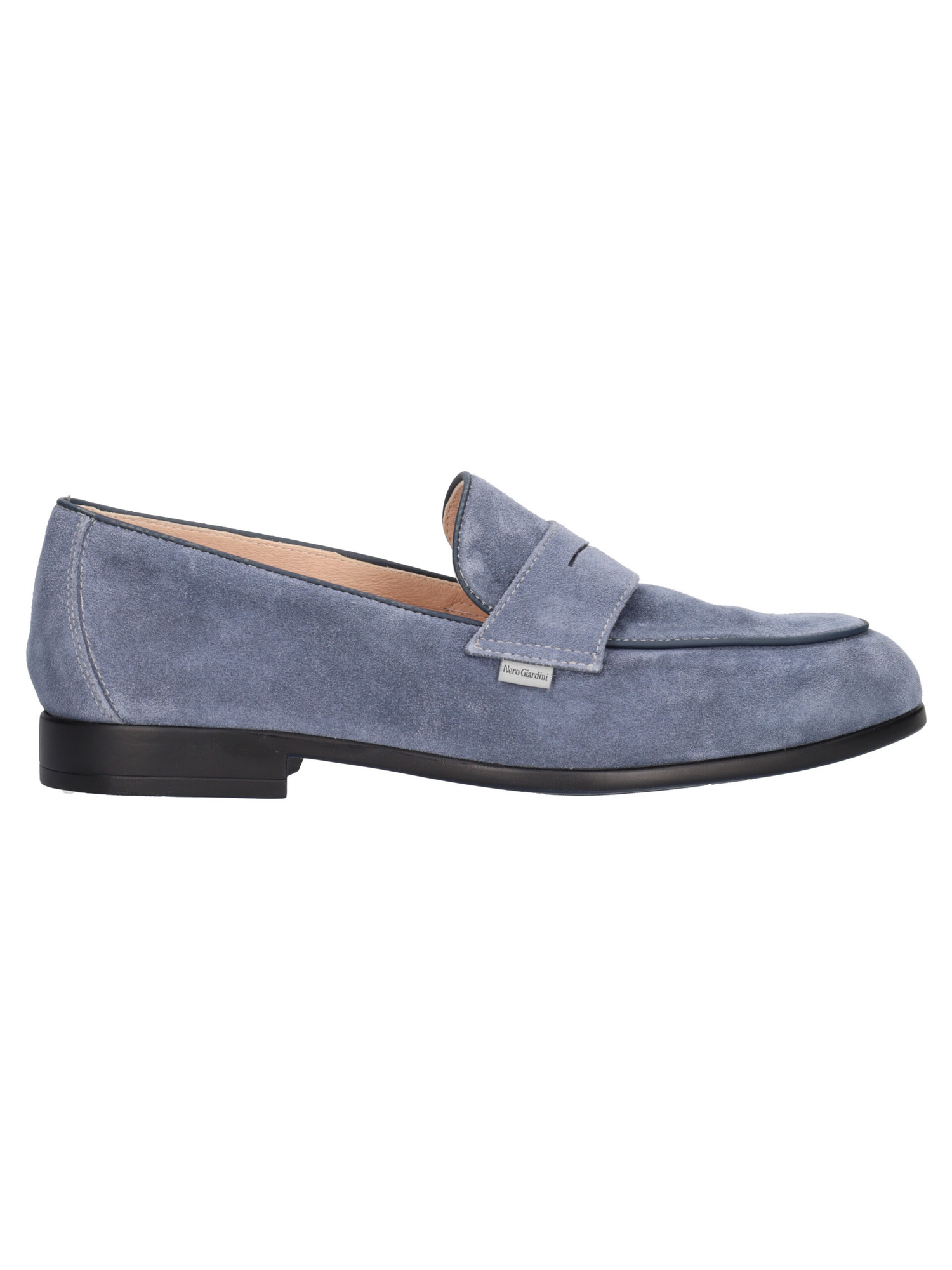 mocassino-nero-giardini-da-uomo-blu-avio