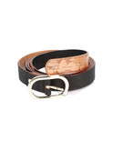 cintura reversibile alviero martini 1a classe da donna nera