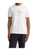 t-shirt a maniche corte liu jo da uomo bianca