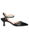scarpa con tacco fino gold&gold da donna nera