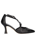 scarpa con tacco fino melluso da donna nera