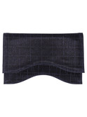pochette elegante melluso da donna blu glitter